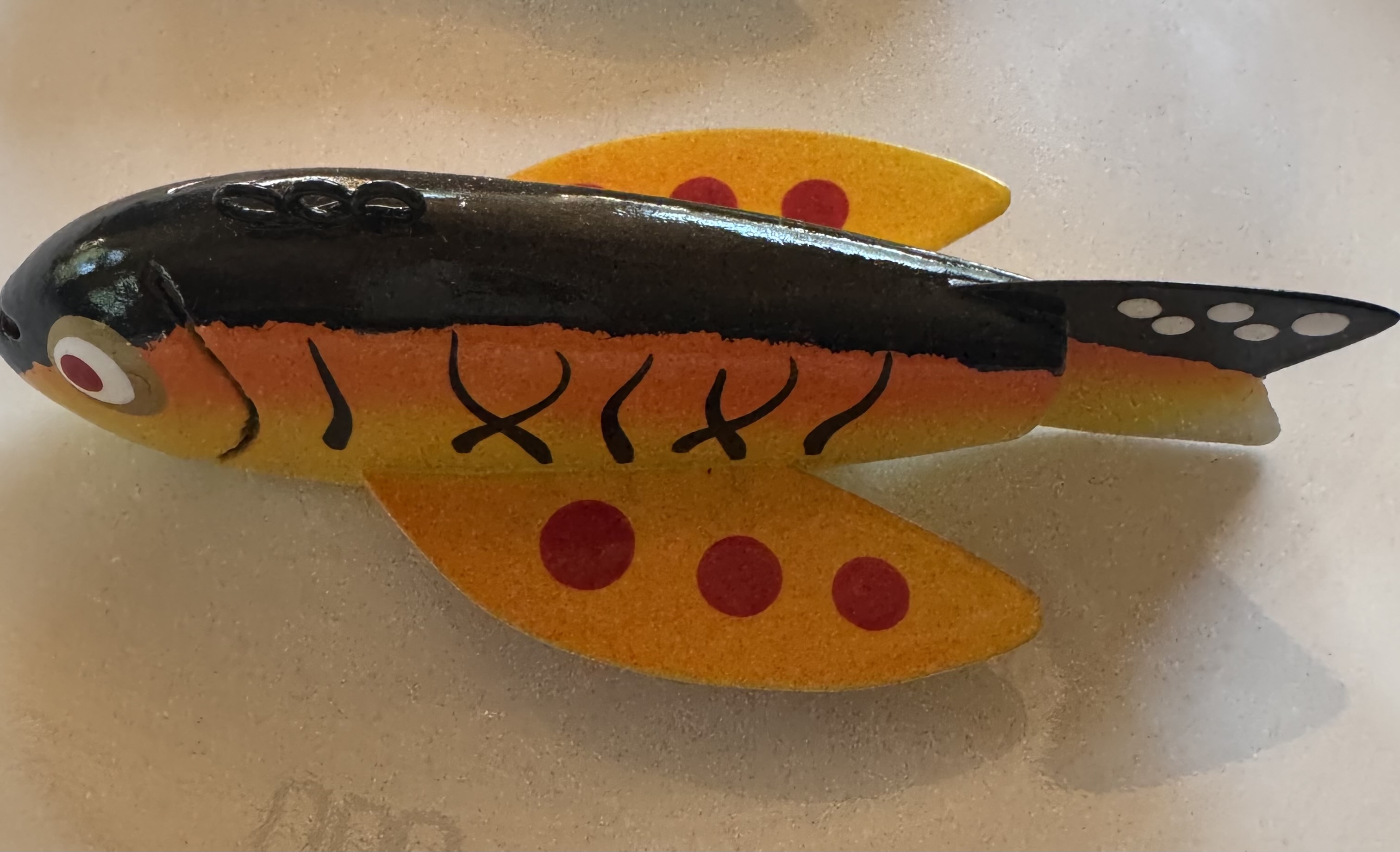 Mini Fire Tiger  - Ice Fishing Decoy